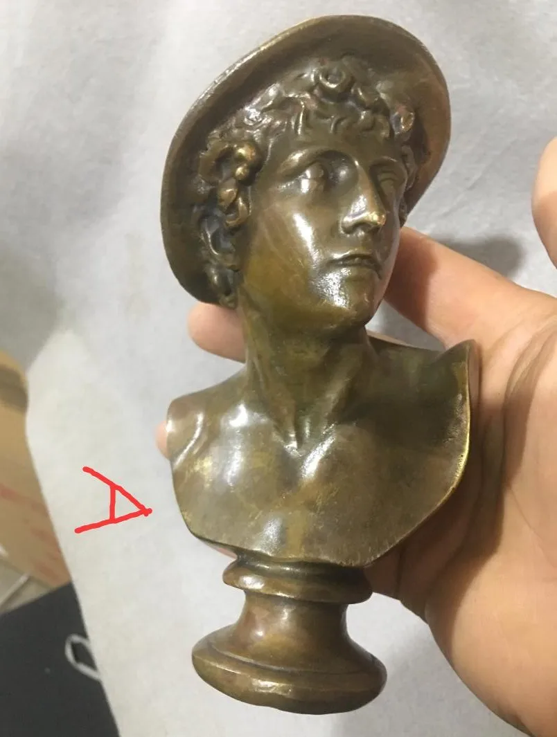 Бесплатная доставка 14 Бронзовых Статуй известных современных западных