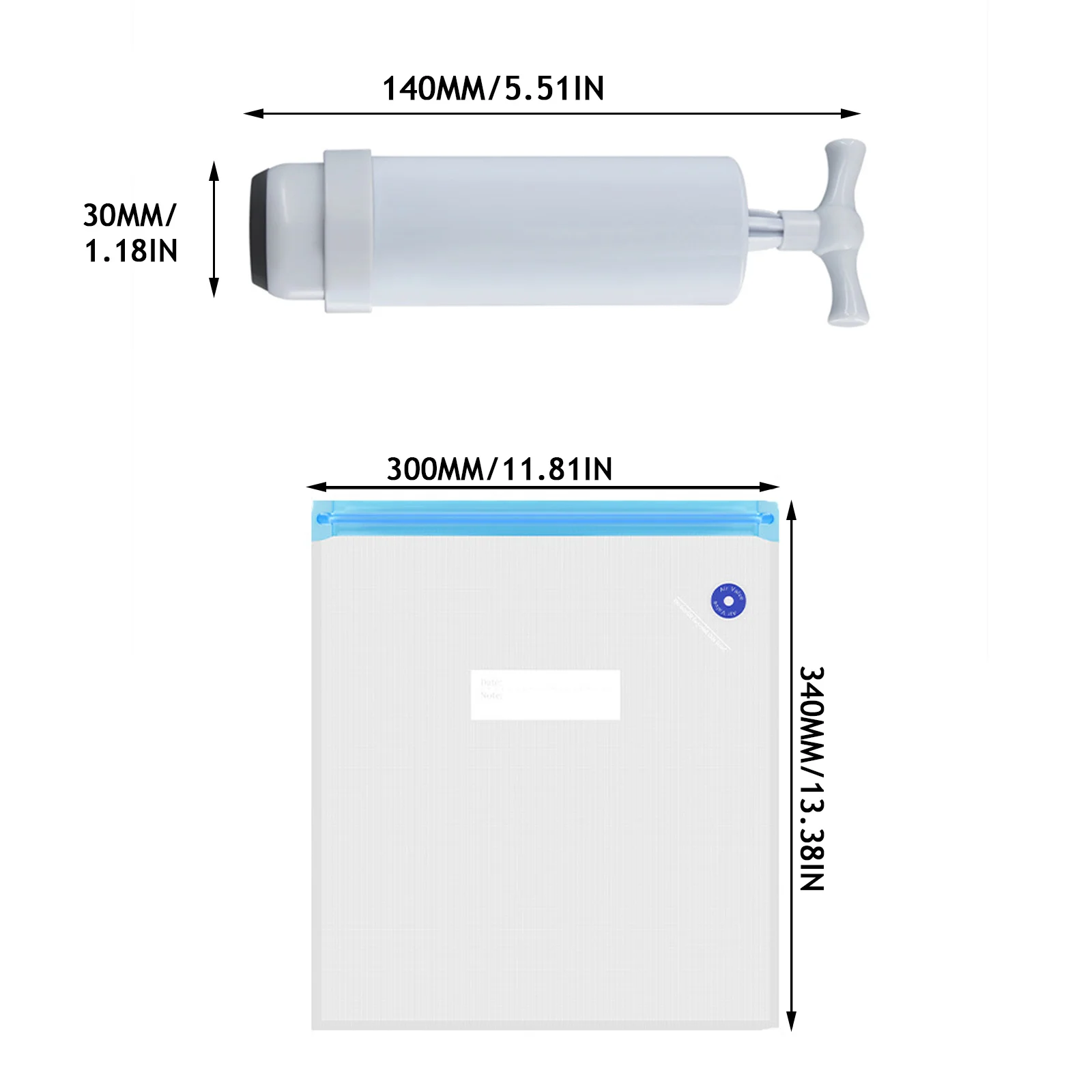

Vacuum Storage Bags For Clothes Pillows Bedding Space Saver Ziplock Bag Compression With Travel Hand Pump Triple Seal Zipper