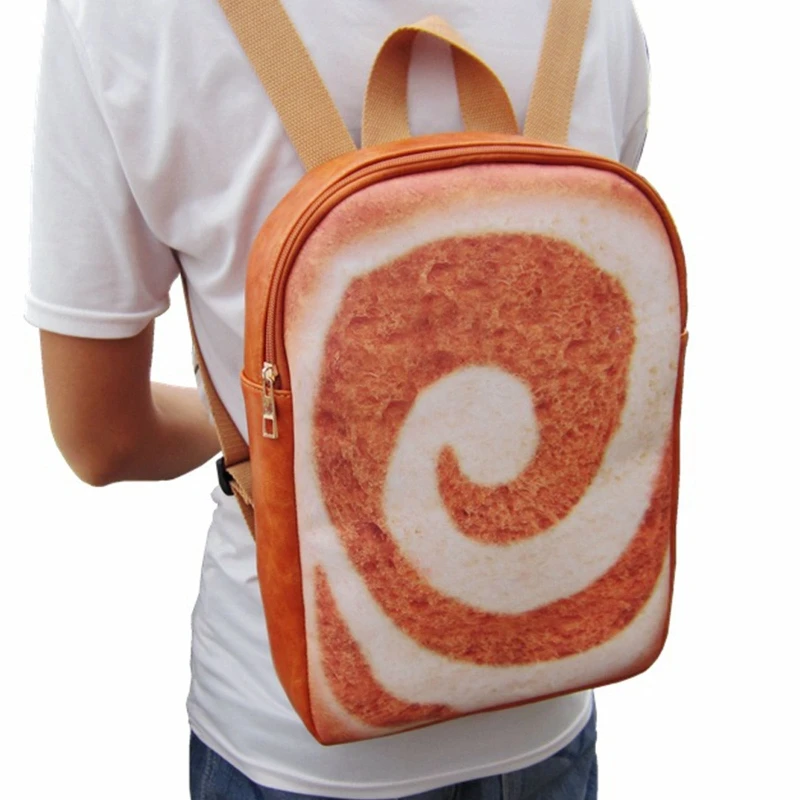 

Women Backpack Toast Casual Rucksack for Teenage Girls Large Capacity School Bookbag Travel Daypack