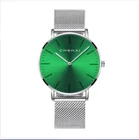 Часы наручные для влюбленных, модные мужские и женские кварцевые повседневные ультратонкие черные, с сетчатым ремешком