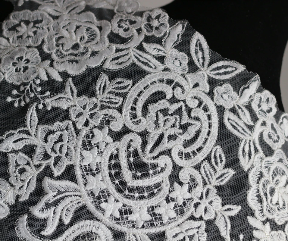 1 шт. Кружевная аппликация для занавесок 41x38 | Дом и сад