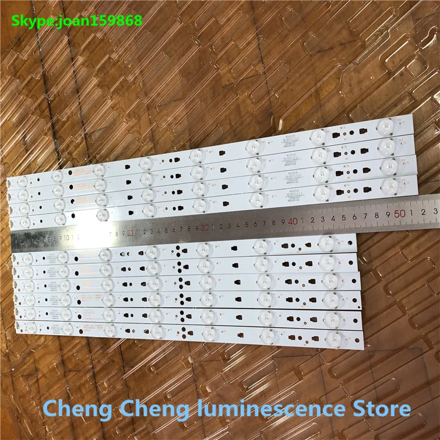 

10Pieces LED Backlight For Hai er LE48F3000W Light Bar LED48D7-ZC14-01 LED48D8-ZC14-01