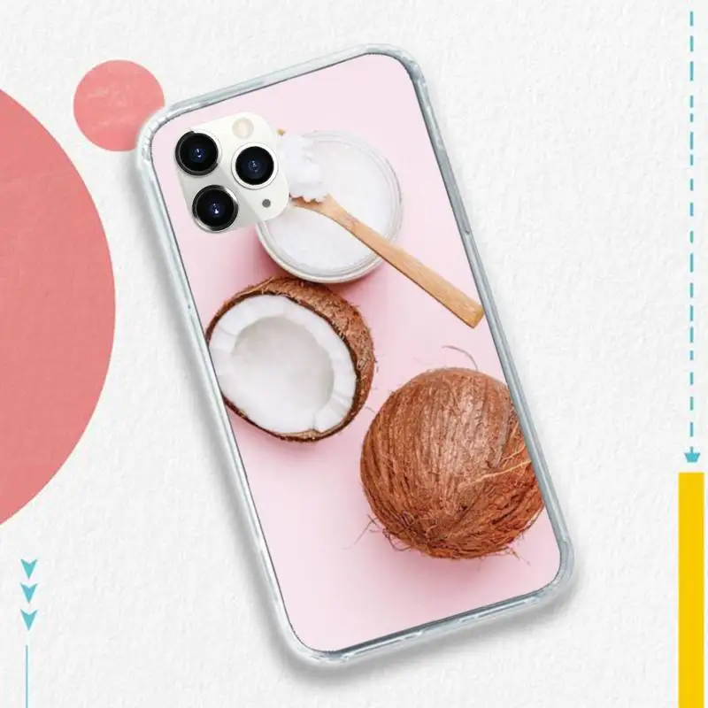 

Coconut On The Beach Phone Case for iPhone 11 12 mini pro XS MAX 8 7 6 6S Plus X 5S SE 2020 XR luxury funda cover coque