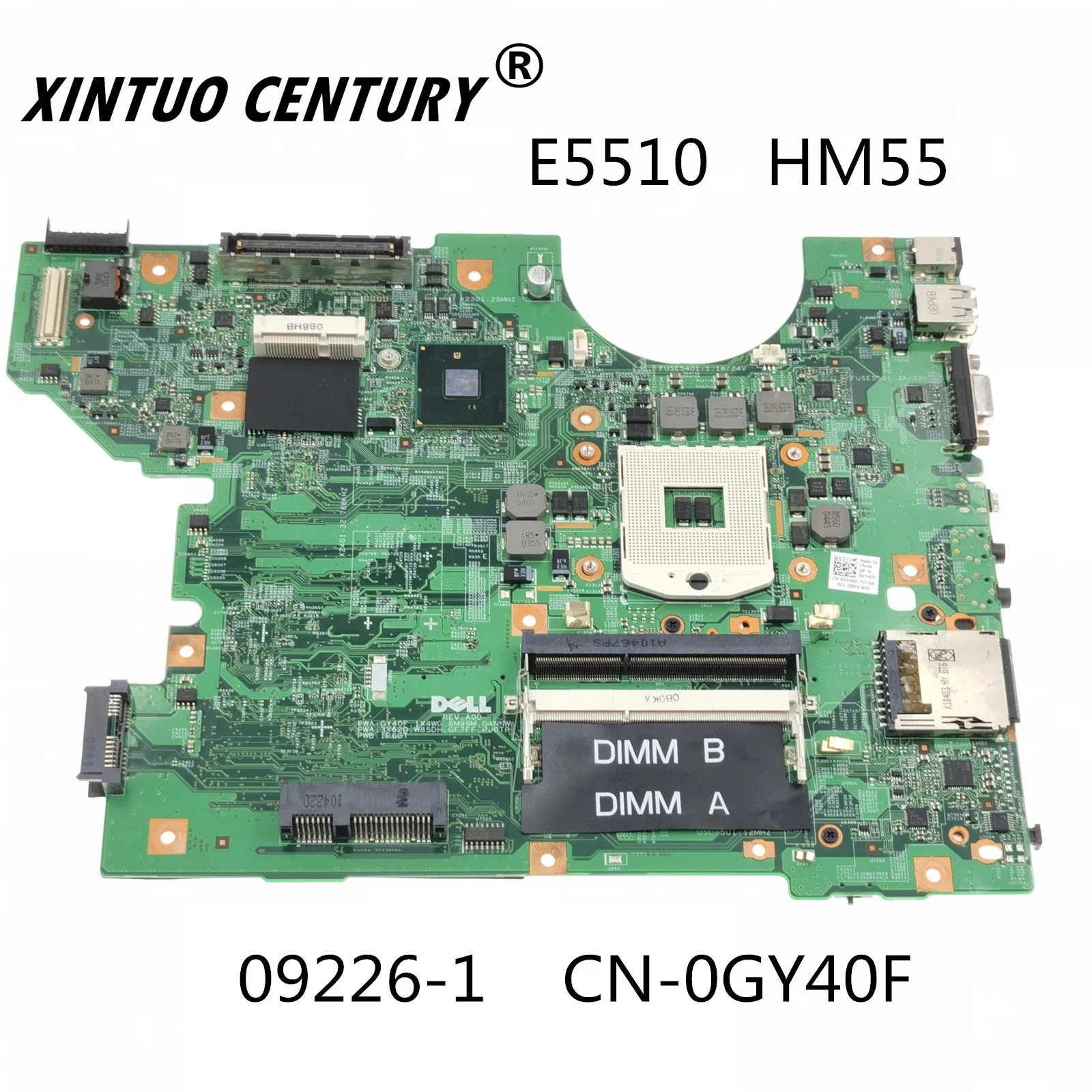 

For Dell Latitude E5510 Laptop motherboard 09226-1 CN-0GY40F 0GY40F GY40F HM55 DDR3 100% test