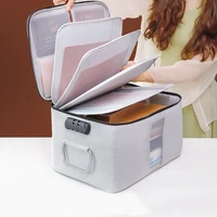 Mens Womens Briefcase Waterproof Documents Storage Bag Phone Handbag Office Business Travel Organizer Household Accessory