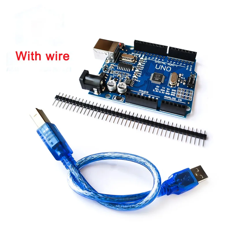 

UNO R3 Development Board ATmega328P CH340G For Arduino UNO R3 With USB cable / Pin Header / Acrylic Case