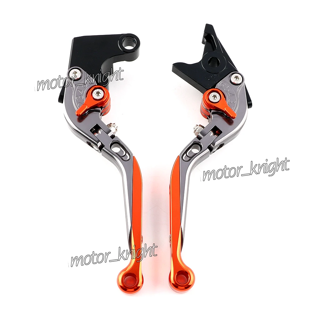 Оранжевый Для SUZUKI GSXR600 GSXR 750 2006-2010 GSXR1000 2005-2006 K5 K6 K8 GSXR логотип мотоцикл складной выдвижной тормозные рычаги сцепления - Цвет: Оранжевый