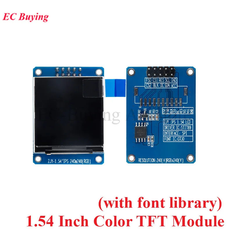Полноцветный TFT-дисплей 1 54 дюйма HD IPS ЖК-дисплей светодиодный экран 240x240 интерфейс