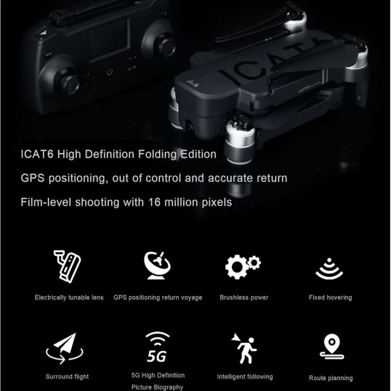 Умный бесщеточный двойной GPS автоматическое слежение за мной WIFI FPV