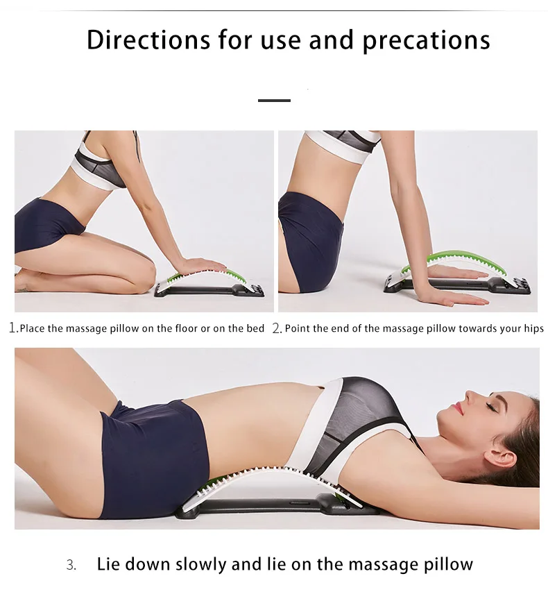 Массажная подушка для поясницы и позвоночника магический Растяжитель Для
