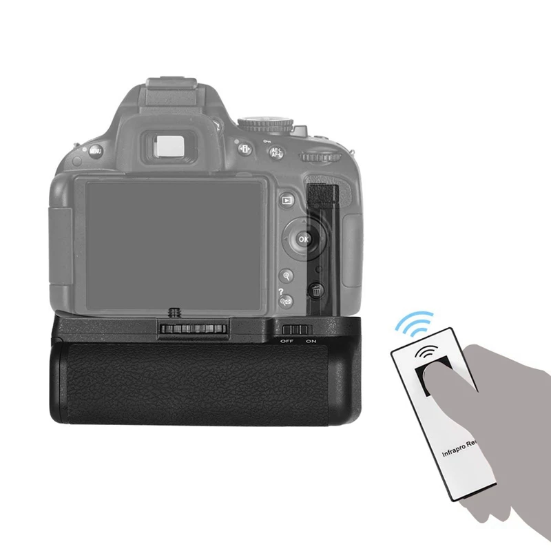 Vertical Battery Grip Holder for Nikon D5100 D5200 Dslr Camera En-El 14 Powered with Ir Remote Control | Электроника