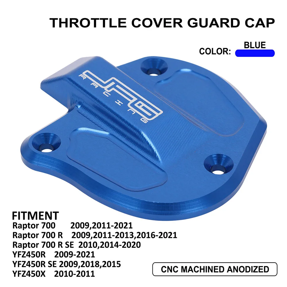 

CNC Motorcycle Throttle Cover Guard Cap For Yamaha Raptor 700 700R 700R SE 2021 YFZ450R SE YZF450X 2010-2011 YZF 450R 450X