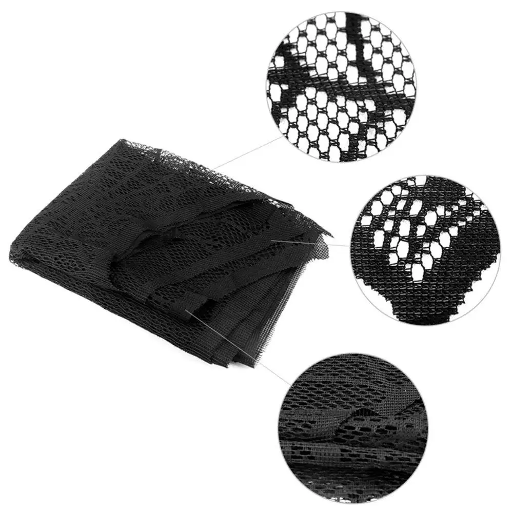 Украшение для Хэллоуина черное кружевное паутина на камин накидка шарфа