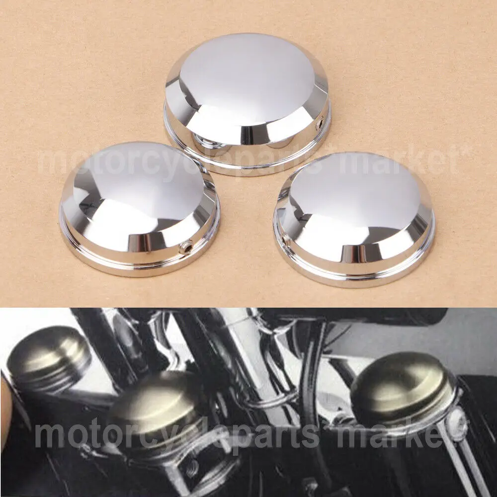 Верхняя крышка штока вилки мотоцикла CNC тройная Зажимная КРЫШКА ДЛЯ Harley Dyna FXD 1995