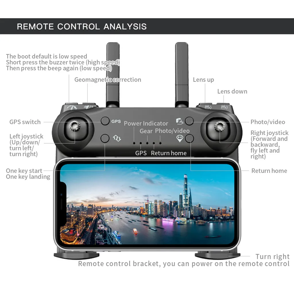 

Mini RC Drone L108 GPS Professional HD Dron Quadcopter with 4K/1080P/NO Camera ufo Drones Flying Toys for Boys Teens Child Drone