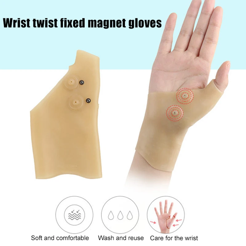 

Good Healthy 1/5pcs Wrist Thumb Support Braces Waterproof Elastic Magnectic Wrist Support Brace for Women Pain Relief