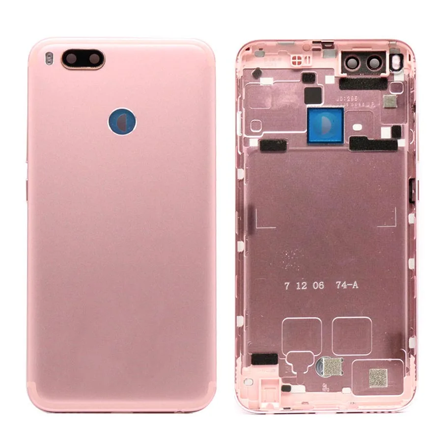 for xiaomi mi a1 battery cover mia1 rear door back housing case for xiaomi mi 5x a1 battery cover with power volume button free global shipping