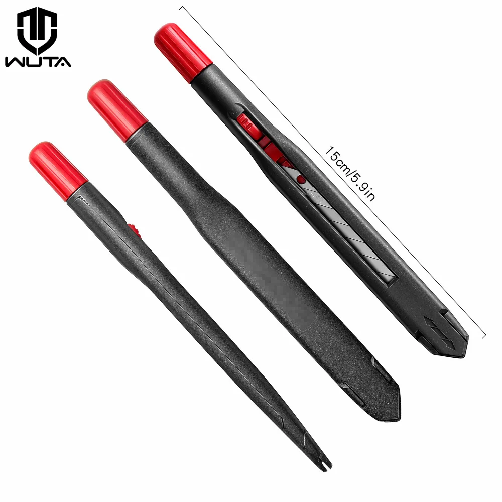 Продажа Нож WUTA для работы с кожей, выдвижное лезвие, 30 градусов