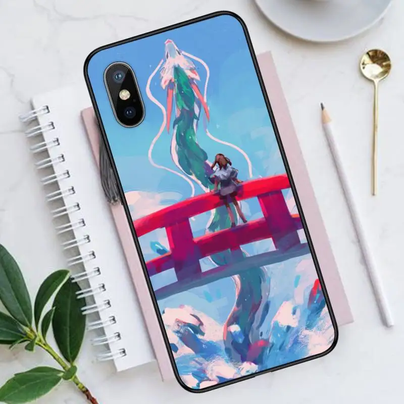 

Japan anime Spirited Away Phone Case for iPhone 11 12 pro XS MAX 8 7 6 6S Plus X 5S SE 2020 XR Luxury brand shell funda coque