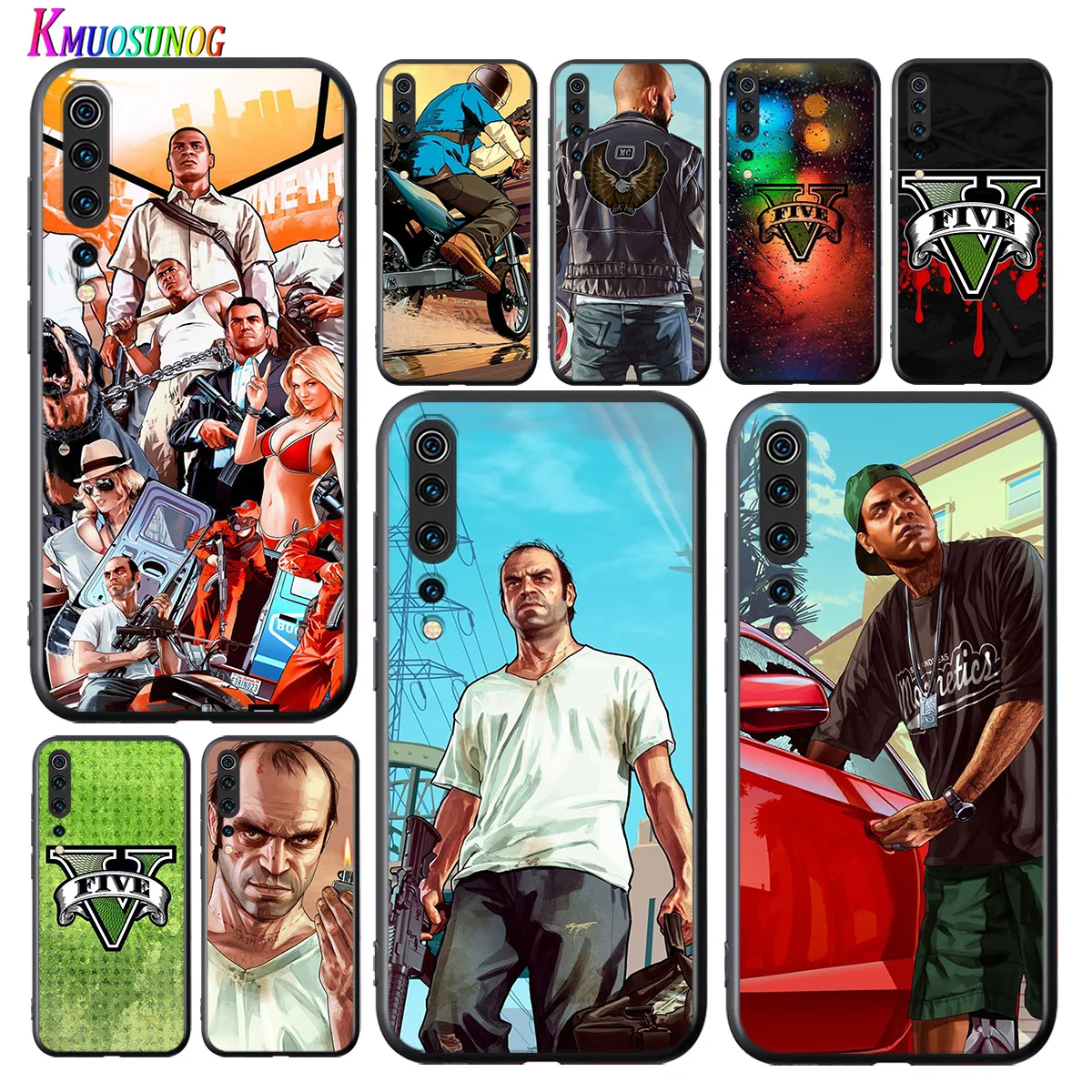 

Grand Theft AutoV Game For Xiaomi Mi 11 11i 10T Note 10 9T 9 SE 8 Lite Pro Ultra 5G Black Phone Case