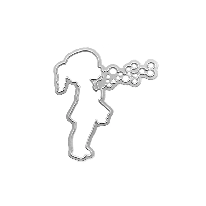 Форма для ножей маленьких девочек металлическая резки набор серебряной формы