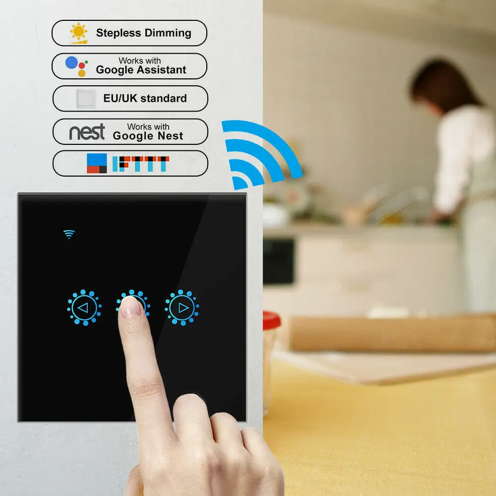 Умный выключатель света с сенсорной панелью Wi-Fi 2 4 ГГц | Обустройство дома