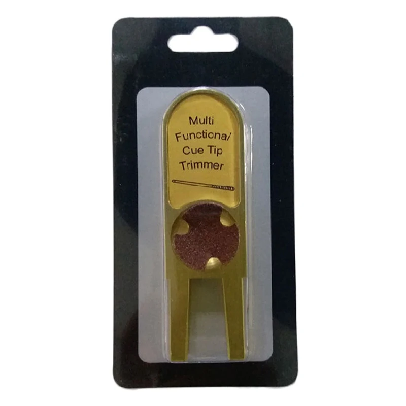 

Muti-functional U-shape Billiards Pool Cue Tip Trimmers Tapper Dime Shaper Nickel Shaper Trimmer Cue Tip Burnisher