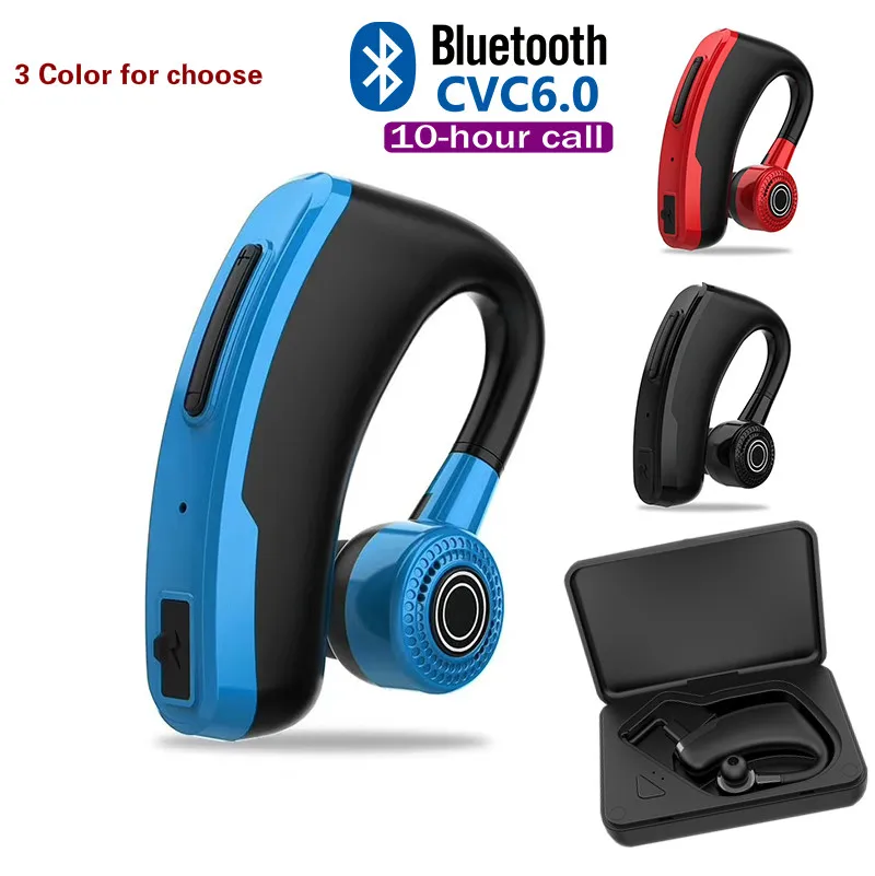 V10 V9 бизнес Bluetooth наушники Драйвер громкой связи Наушники с микрофоном Голосовая команда Шумоподавление для iPhone Android телефон