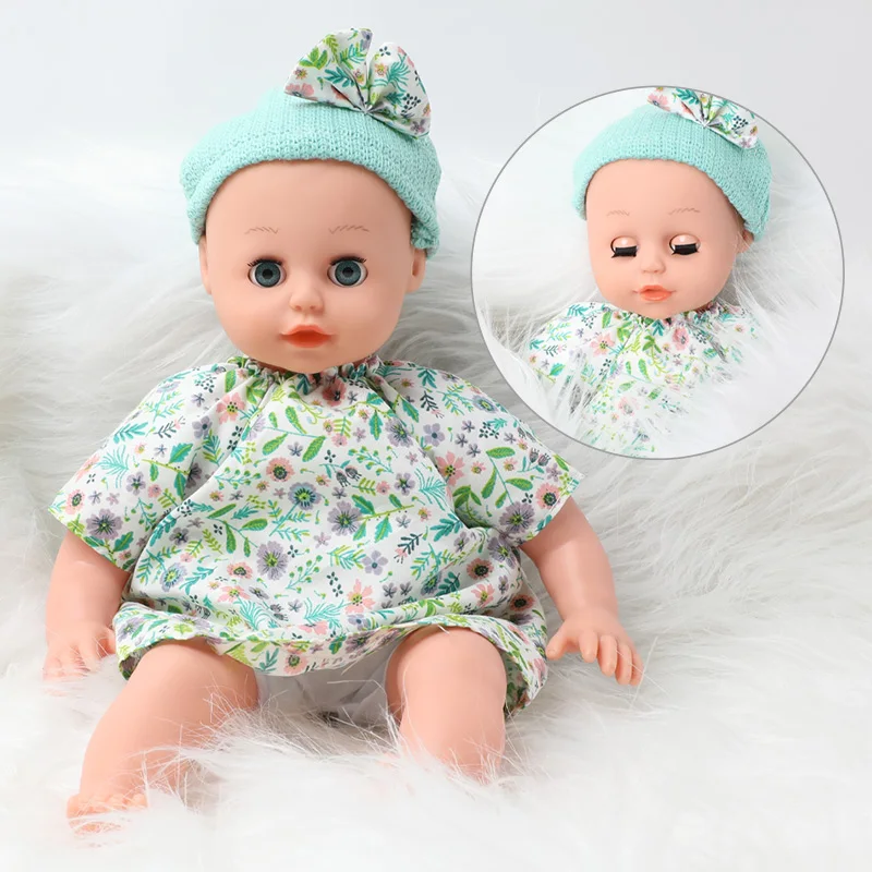 14 Inch Simulation Bebe Reborn Silicone Clothes Milk Bottle Set 36cm Realistic Sound Baby Doll for Toys Children Kids Gifts | Игрушки и
