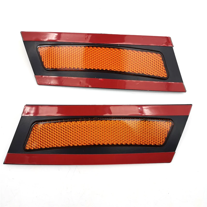 2 шт. желтый автомобильный передний бампер отражатель боковые габаритные огни