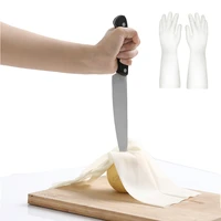 3pairsset gloves latex household silicone gloves kitchen cleaning dish washing housekeeping scrubbing 33cm 37cm h1226