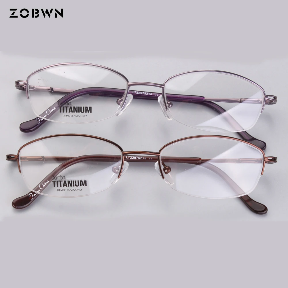 wholesale titanium Optical Glasses unisex oculos Women Eyeglasses Oculos Femininos gafas Silicone stipule High cost performance