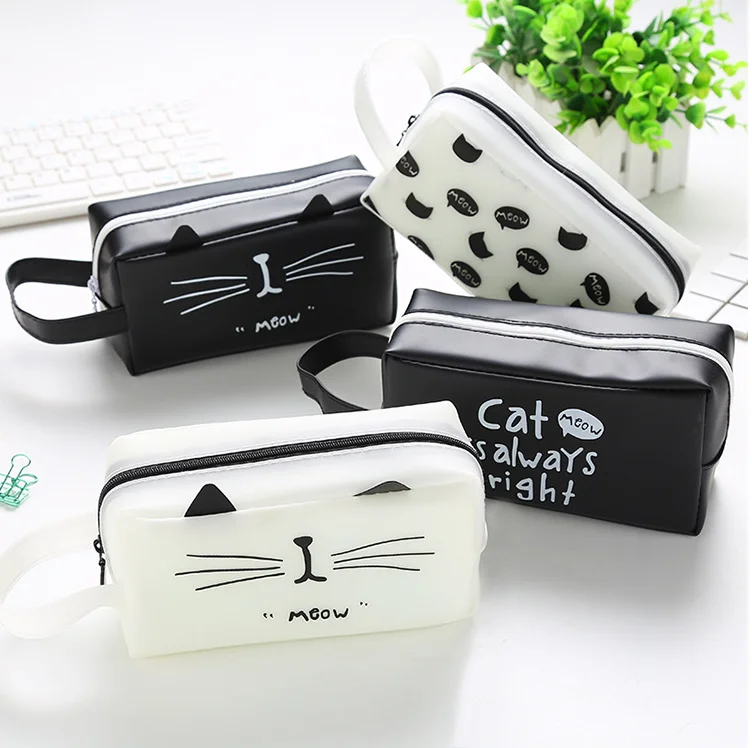 Чехол для карандашей сумка канцелярских принадлежностей кошка Королевство