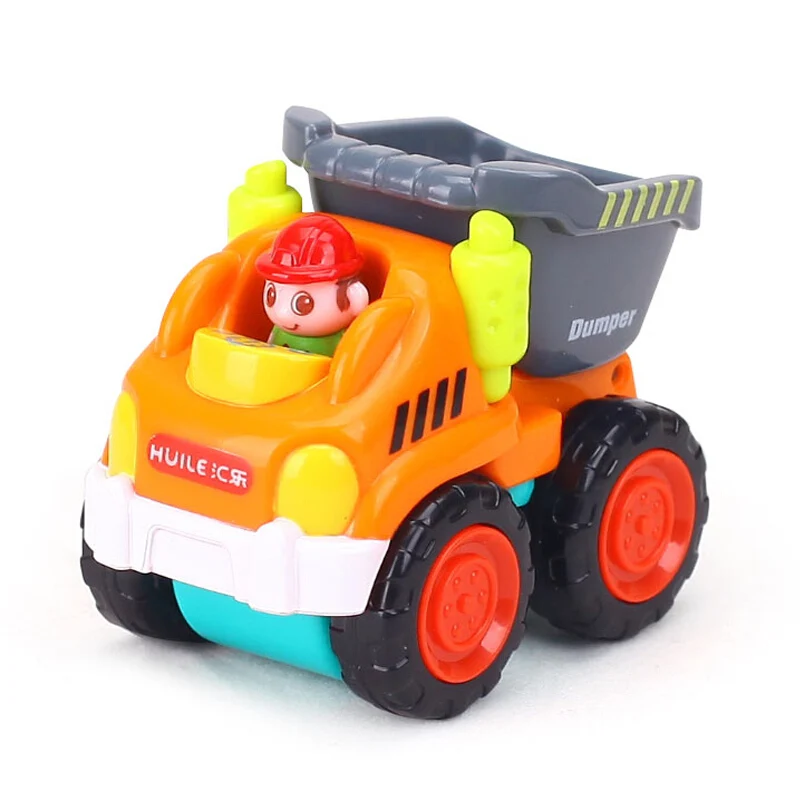 6 шт./компл. детские игрушки трение мощный толчок игровой транспорт инженерная