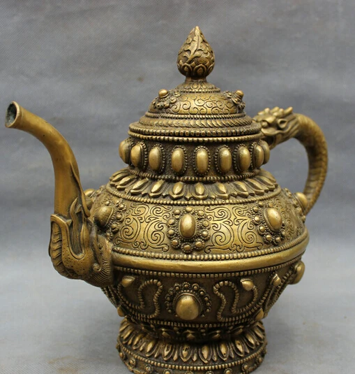 --- 506 + 12 &quotНародная китайская Бронзовая статуя головы дракона буддизм стиль