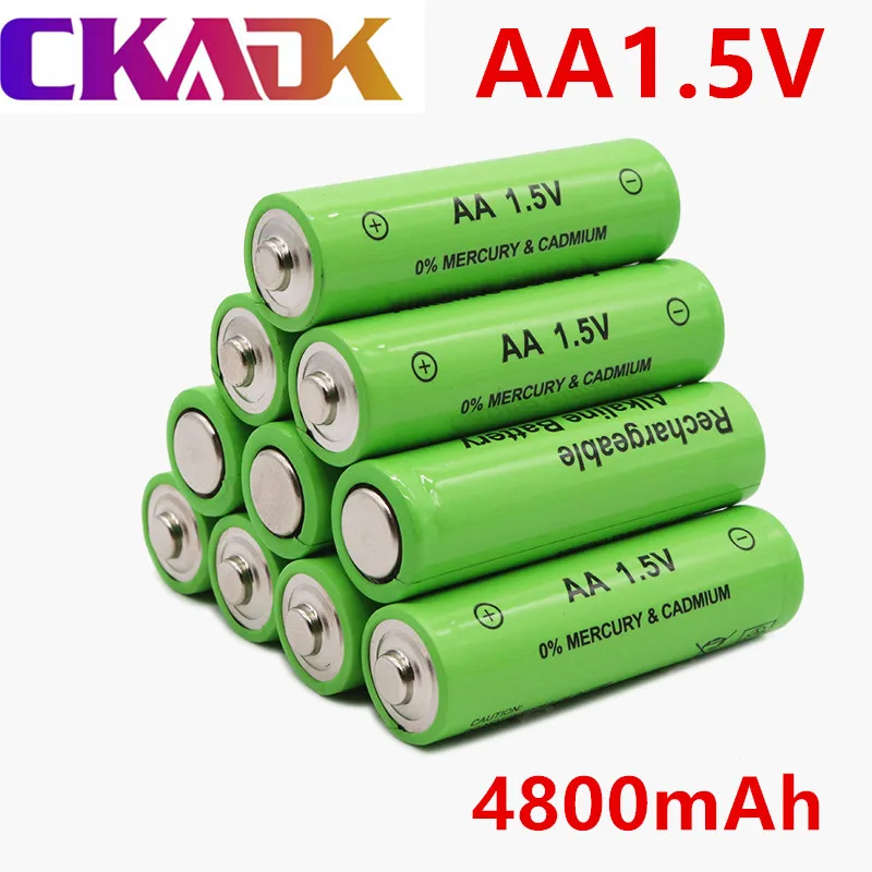 1 20 шт. перезаряжаемые батарейки AA 5 в 4800 мАч Ni MH для часов мышей компьютеров