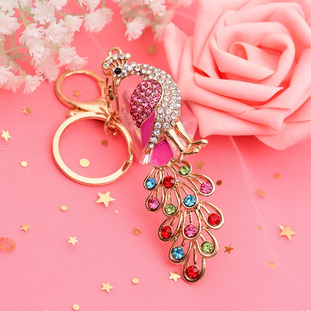 Брелок для ключей из страз 5D сделай сам модная женская сумка девушек брелок