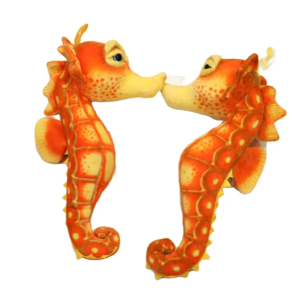 

40 см Супер реалистичная имитация гиппокампа, плюшевая игрушка, морские набивные животные, высококачественные Обучающие инструменты для де...