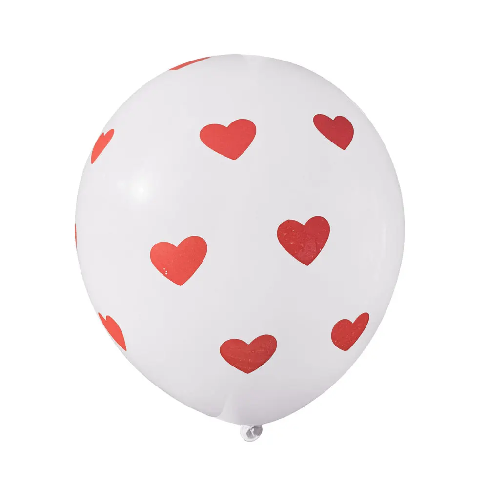 

12inch Red White Ballons Heart Shape Latex Balloons Birthday Decorations Anniversaire Valentine Day Gifts Wedding Party Supplies