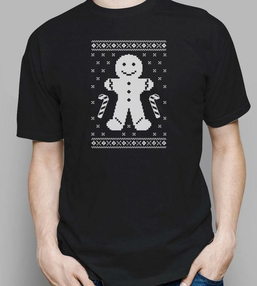 Рождественский свитер с изображением пряничного человечка Забавная детская