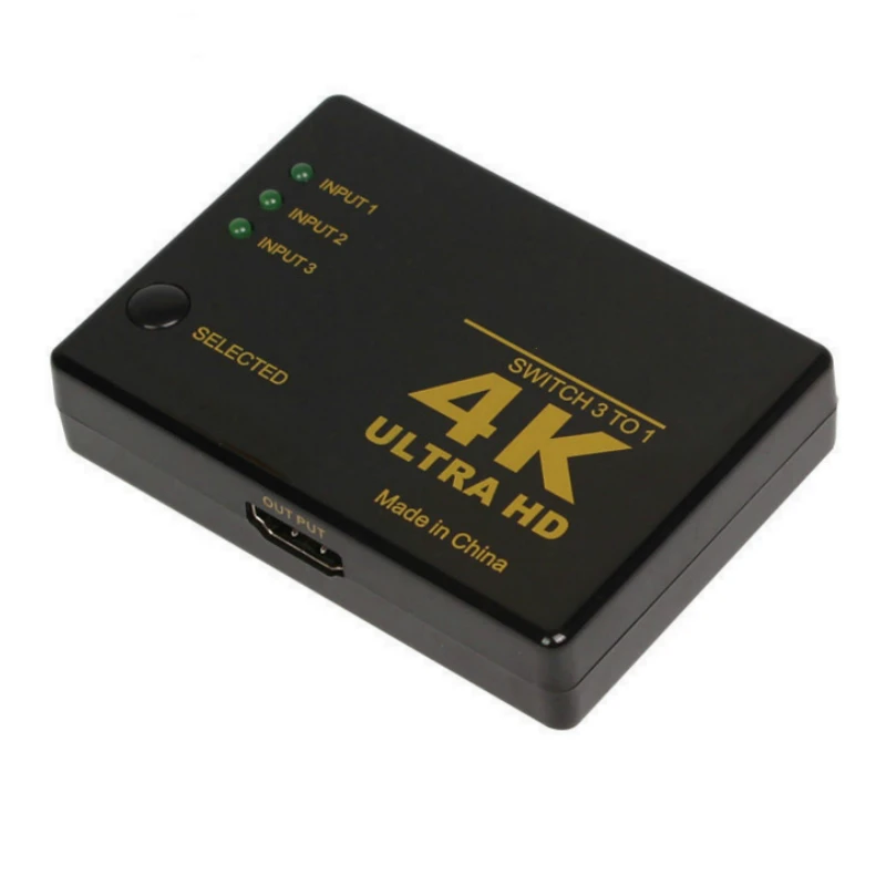 4K * 2K мини HDMI совместимый усилитель переключатель с 3 портами сплиттер коробка Ultra