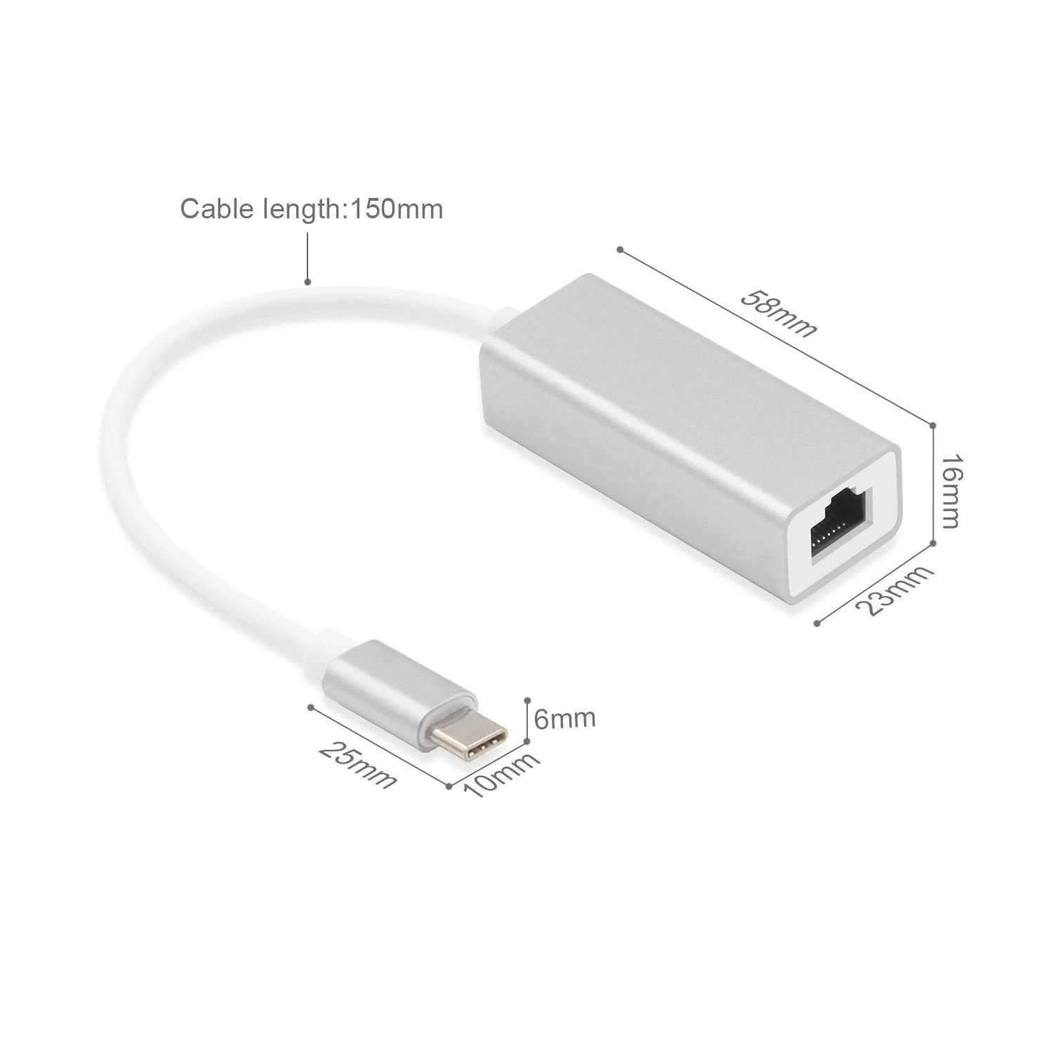 USB C Тип RJ45 Ethernet Lan сетевой адаптер 10/100 Мбит/с на Тетрадь ноутбук планшет телефон