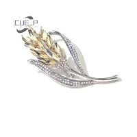 2021 new wheat ear brooch high end womens exquisite luxury temperament brooch tide coat suit pin