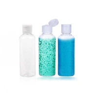 52pcs 100ml cosmetic flip top cap container set plastic bottle container set lotion dispenser travel size