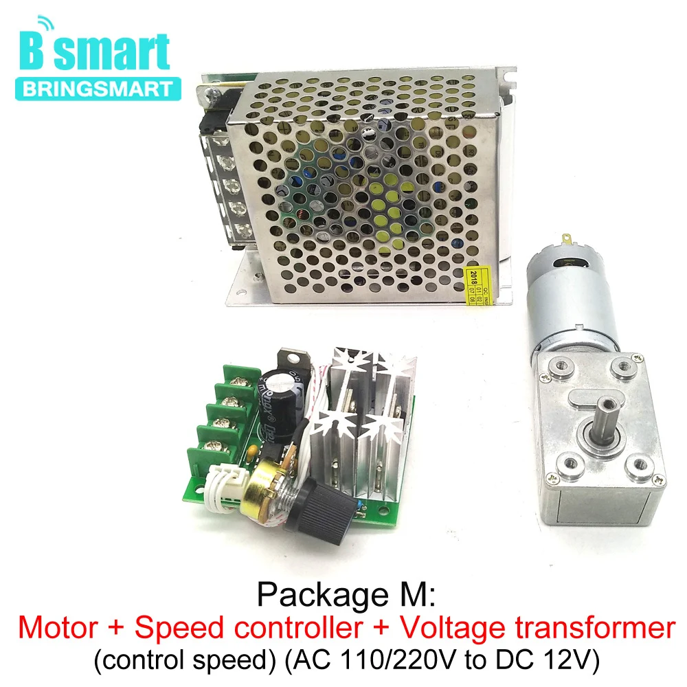 Bringsmart червячный двигатель постоянного тока с высоким крутящим моментом JGY-395 12 В низкая скорость 2,5 об/мин мини-редуктор самоблокирующийся редуктор 201 об/мин Электрическая Машина DIY