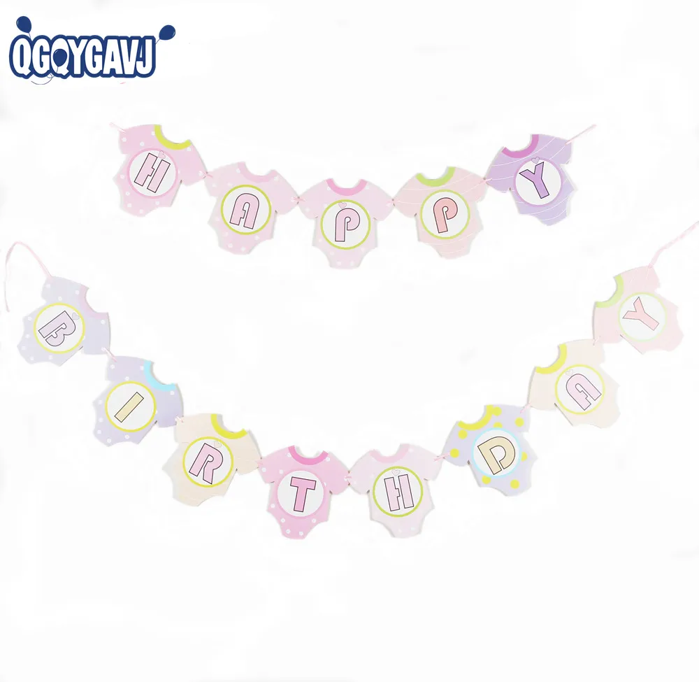 QGQYGAVJ бумажная балерина танец Слон Футболка Флаг украшения для вечеринки