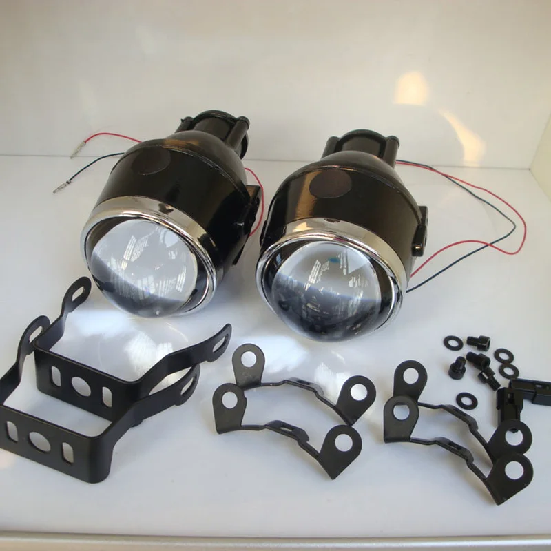 2 шт. универсальные HID Биксеноновые противотуманные фары линзы проектора