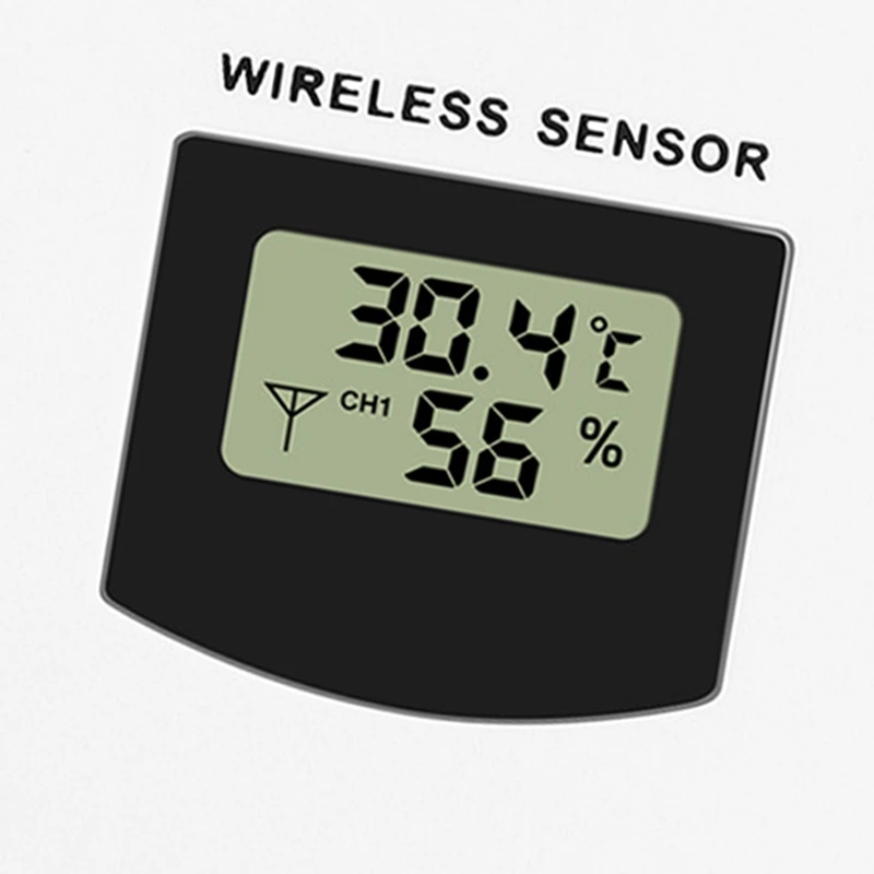 

Digital Temperature and Humidity Wireless Sensor Meter Hygrometer Electronic Thermometer Indoor / Upper with Weather Station