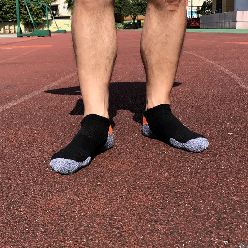 calcetines ciclismo Мужские с глубоким вырезом спортивные носки хлопковые Компрессионные носки для бега профессиональные беговые баскетбольные велосипедные носки Походные спортивные носки