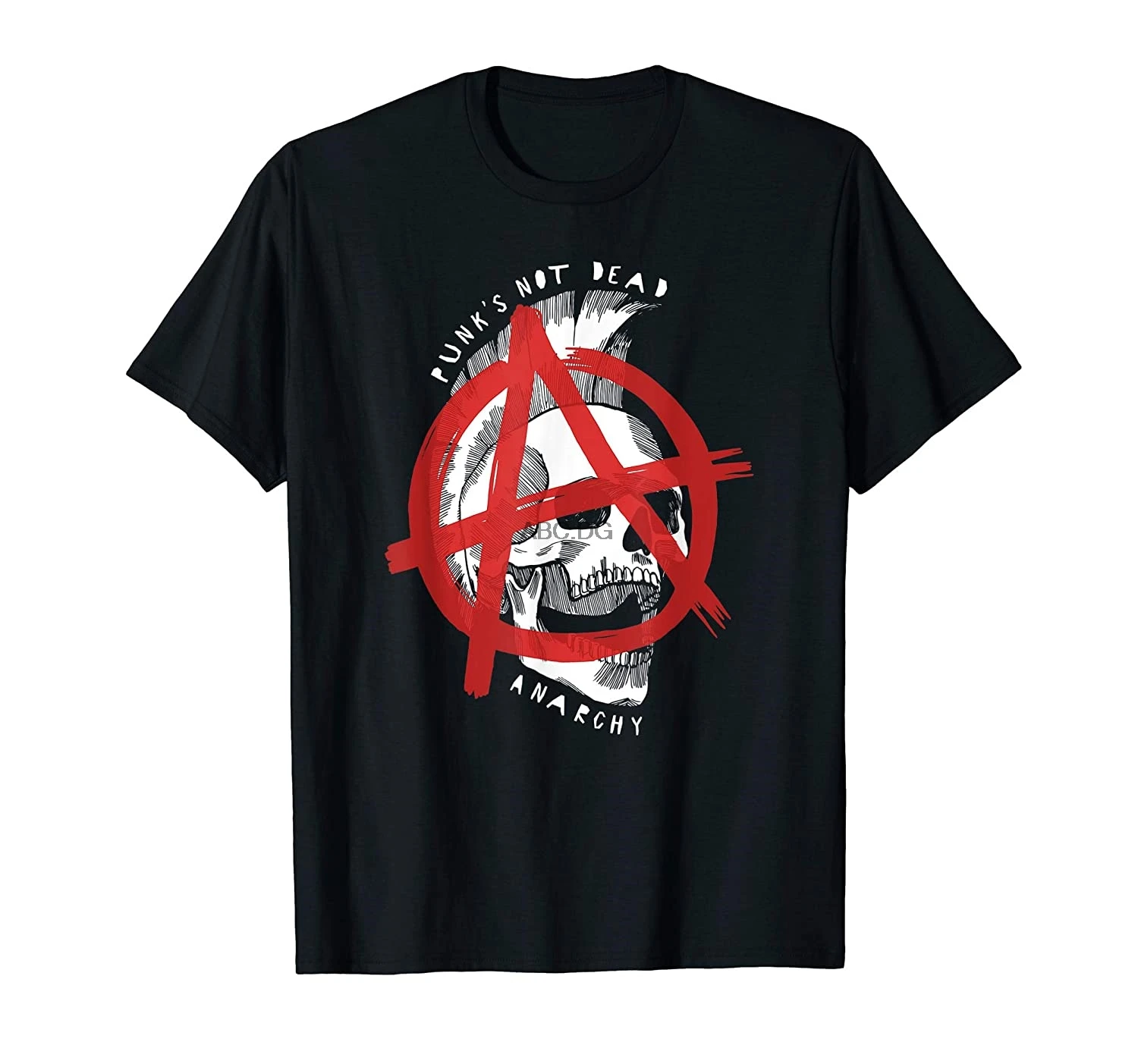 

Anarchy Skull - Punk Is Not Dead - Laughing Mohawk Skull T-Shirt